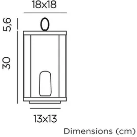 Licht-Erlebnisse Außenleuchte LED Modul Akku H: 30 cm IP54 2000K kabellos schwarz|weiß