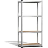 VOUNOT Lagerregal Stahl 80x40x160 cm braun