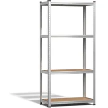 VOUNOT Lagerregal Stahl 80x40x160 cm braun