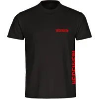 multifanshop Kinder T-Shirt - Heidenheim - Brust & Seite - Druck rot - Kind