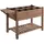 Outsunny Hochbeet mit 8 geteilten Gittern 123 x 54 x 74 cm Braun