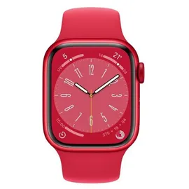 Apple Watch Series 8 GPS + Cellular 41 mm Aluminiumgehäuse (product)red, Sportarmband (product)red