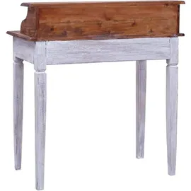 vidaXL Schreibtisch Altholz massiv / Braun