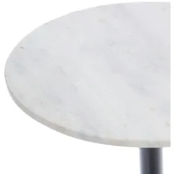 Sofaende Marmor weiß 40 cm - Rund Marmor Amadeus 40x40 cm