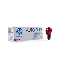 Glühlampe M-TECH PY21W BAU15s 21W RED 12V