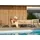 Beliani Lounge Set 6-tlg. Grau/Beige