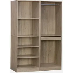 Modulares Kleiderschrank-Set mit 2 Elementen Natur - sweeek