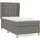 vidaXL Boxspringbett 100 x 200 cm Dunkelgrau