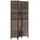 vidaXL 3 Tlg Raumteiler Dunkelbraun Massivholz Paulownia 358655