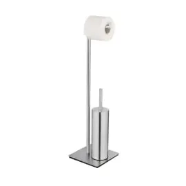 Wenko WC-Garnitur Recco silber Metall