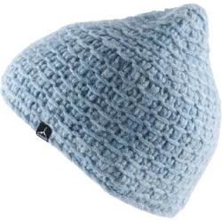 Wintermütze Nest Grob Strickmütze Unisex Beanie Mütze Alpaca Merino Wolle blau No Size