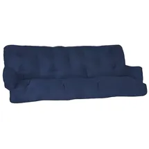 Beautissu Hollywoodschaukelauflage 180 x 50 x 8 cm blau 2-tlg.