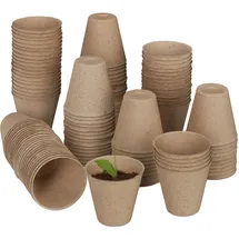 Relaxdays Anzuchttöpfe 120er Set Ø 7,5 cm