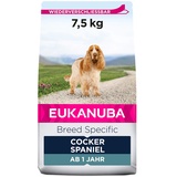 Eukanuba Breed Specific Cocker Spaniel Trockenfutter - optimal auf die Rasse abgestimmtes Premium Hundefutter mit Huhn, 7,5 kg