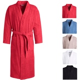 Egeria TOPAS Unisex Bademantel in Kimonoform für Damen und Herren, Größe S, Farbe China Red
