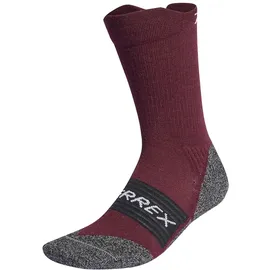 adidas Terrex Cold.rdy Wool Crew Socken-Dunkel-Rot-XS