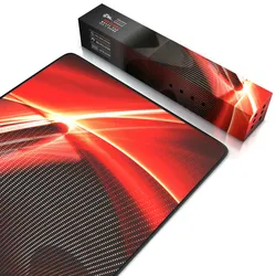 CSL Gaming Mauspad, XXL, Mousepad, 900 x 400 x 3 mm, Tischunterlage, abwaschbar, Rote Grafik