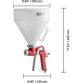 Vevor Lackierpistole 4,5 L mit 3 Düsen (3,5 mm, 6 mm, 8 mm)