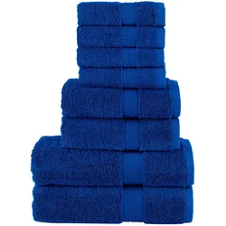 8er-Set Premium-Handtücher SOLUND Blau – Weich, saugstark & OEKO-TEX zertifiziert