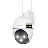 ieGeek Überwachungskamera 2K Überwachungskamera Aussen Kamera Überwachung Aussen Wlan IP (Aussen, AuBenbereich, außen, utdoor Kabel Außenkamera WiFi PTZ Outdoor Camera Dome Aussen kamera, 1-tlg., Videoüberwachung Kamera mit Farbige Nachtsicht Bewegungserkennung, 24/7 Aufnahme,& Ton und Lichtalarm)