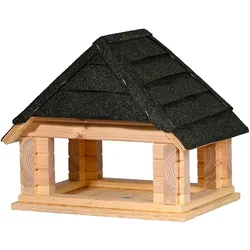 dobar Vogelhaus "Zwart" aus Massivholz, ca.: 40x34,5x23,5 cm