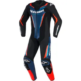 Alpinestars GP Force V2 Lederkombi 1tlg. - schwarz-blau-neonrot - 48