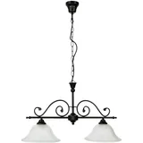 Rabalux Dorothea 2-flg. E27 60 cm Landhausstil schwarz