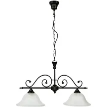 Rabalux Dorothea 2-flg. E27 60 cm Landhausstil schwarz