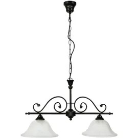 Rabalux Dorothea 2-flg. E27 60 cm Landhausstil schwarz
