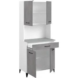 Parisot Küchenbuffet-Set "Malice 1" / Beton Optik hell