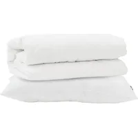 VidaXL Bettdecken Set mit Kissen 2 pcs Weiß Mikrofaser