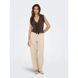 Only ONLNELLY SL V-Neck String Cardigan Braun S