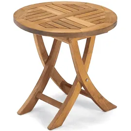 SonnenPartner Beistelltisch Ø 51 x 51 cm Teakholz/natur