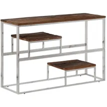 vidaXL Konsolentisch 120x40x75 silber