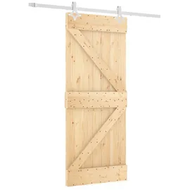 vidaXL Schiebetür rechts 85 x 210 cm Weiß