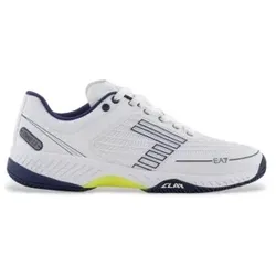 EA7 Unisex. X8X242_XK438 KPU Stoff Turnschuhe weiß (40), Wohnung, Schnürsenkel, Lässig, Sportlich, Tennis/Padel, Multisport