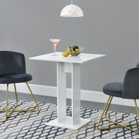 Esszimmertisch Esstisch Tisch Küchentisch Bürotisch 78x65x65cm Weiß hochglanz