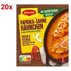 Maggi 20er-Pack »Paprika-Sahne Hähnchen« 3 Portionen
