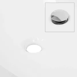 luxebath Aufsatzwaschbecken Oval 60,5 x 14 x 38 cm