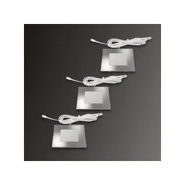 Hera Einbauleuchte 3er Set FQ 68-LED grau