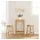vidaXL Barhocker 2 Stk. Natur Massivholz Gummibaum