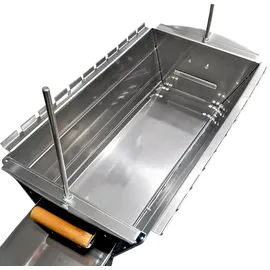 Grillpeter Mangal Edelstahl Astana 2 mm rostfrei Schaschlik Grill Rost verstellbar