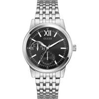 GUESS Herren Uhr Armbanduhr EMERSON GW0976G1 Edelstahl silber