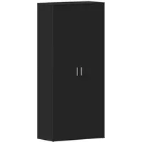 VidaXL Schuhschrank Schwarz 80x39x180 cm Holzwerkstoff