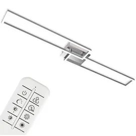 Briloner CCT LED Deckenleuchte 40 W aluminium-chrom