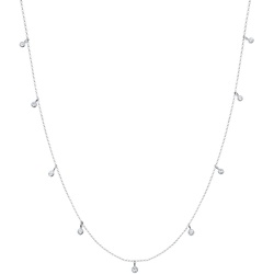 Elli Solitär Trend Kristalle 925 Silber Ketten   Damen 