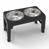 Petgard 4-Fach höhenverstellbare und Faltbare Futterstation Fressnapf Wassernapf NICO 2 x 1,2 Liter