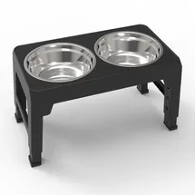 Petgard 4-Fach höhenverstellbare und Faltbare Futterstation Fressnapf Wassernapf NICO 2 x 1,2 Liter