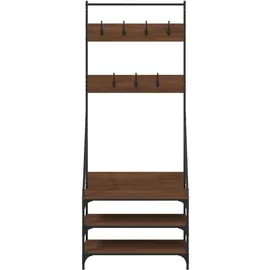 vidaXL Garderobenständer mit Schuhablage 100 x 40 x 184 cm Eichen-Optik