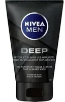 Nivea Men Deep Face & Beard Wash Gel Nettoyant 100 ml